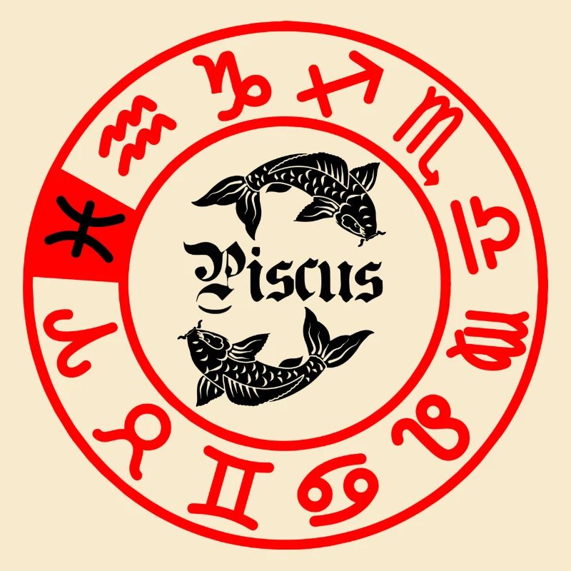Zwölf Sternzeichen Piscus Piscus