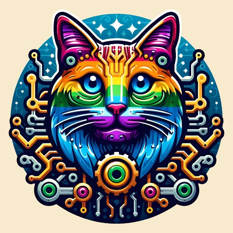 Mechanical Rainbow Cat
