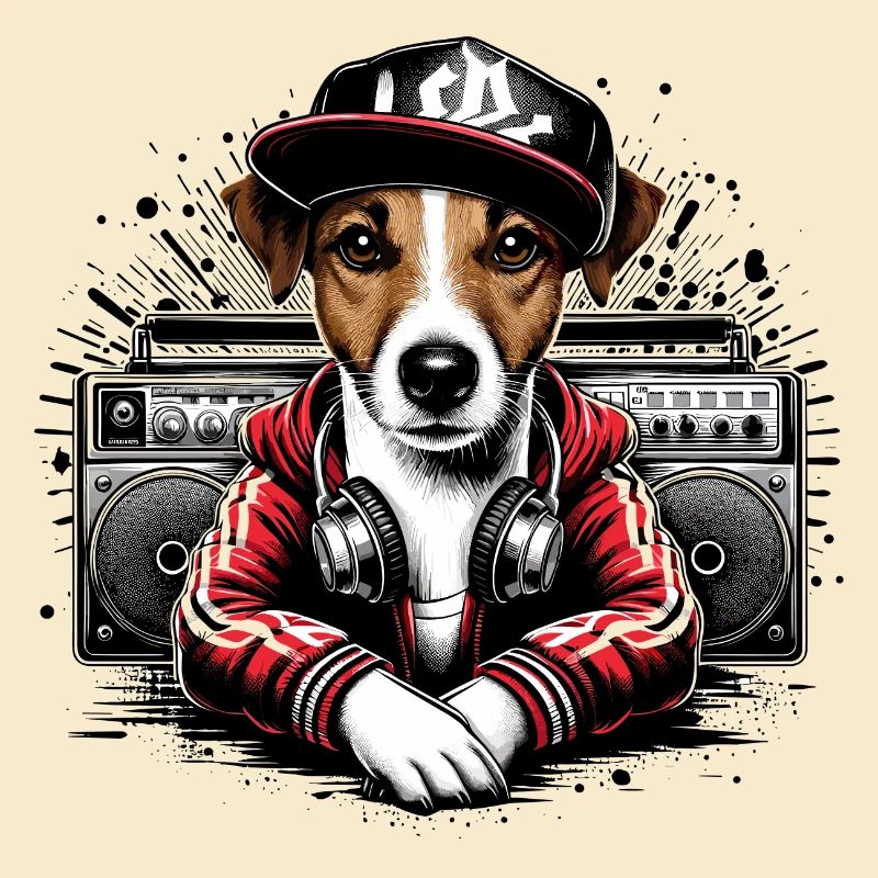Jack Russell Terrier Ghetto Blaster Gift
