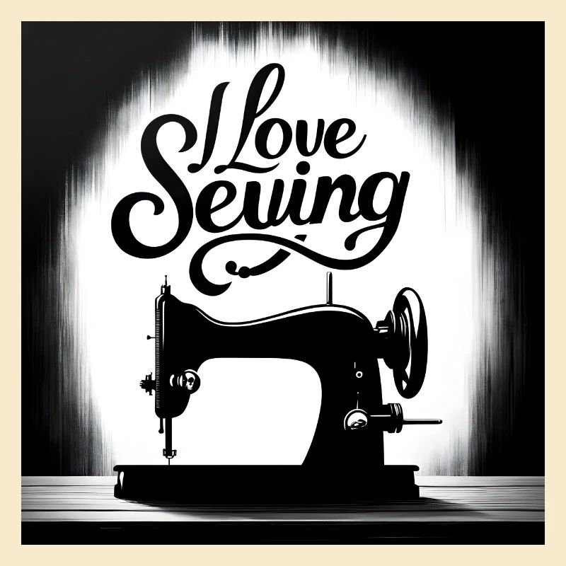 Amour de la couture et machine à coudre
