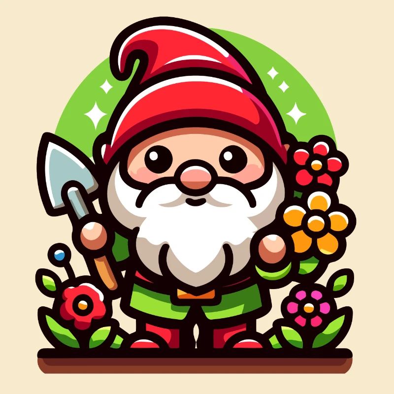 Jardin des gnomes : le donjon fleuri