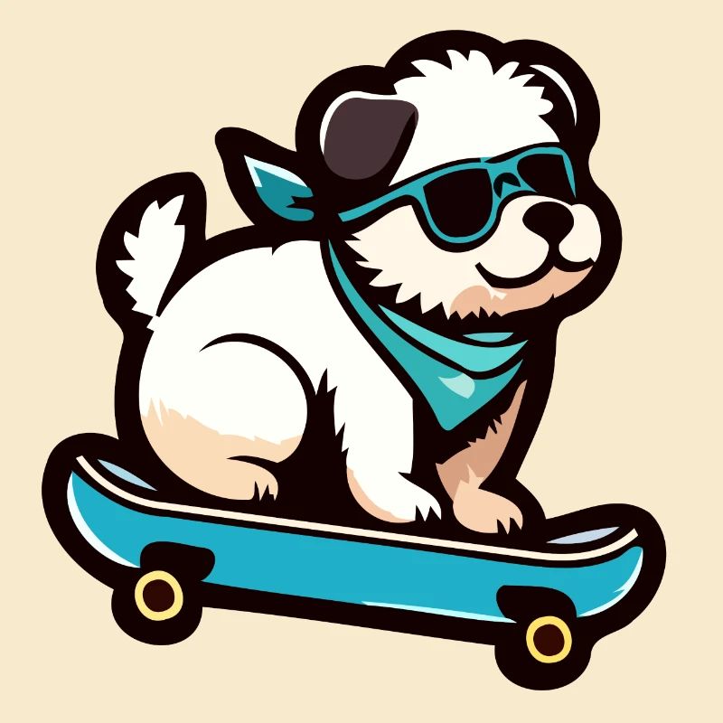 Pup on Wheels : le chien de skateboard