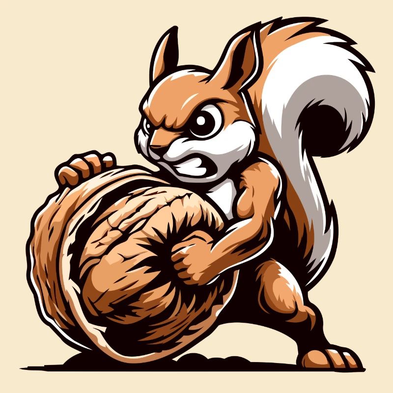 Mächtiger Nussbezwinger: Das energiegeladene Eichhörnchen