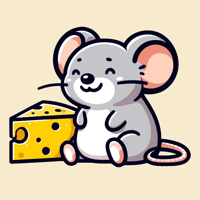 Souris amateur de fromage : l’amie du goûter