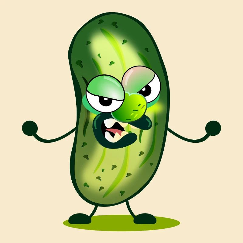 Dessin animé de cornichons