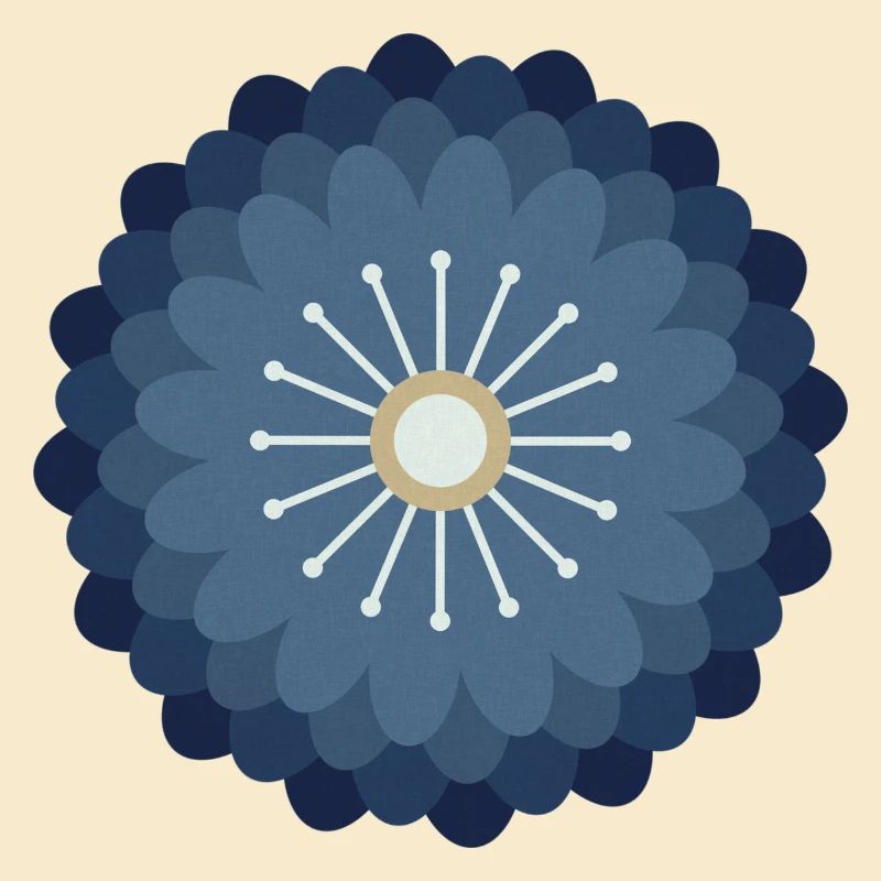 Crème bleue et fleur d’or