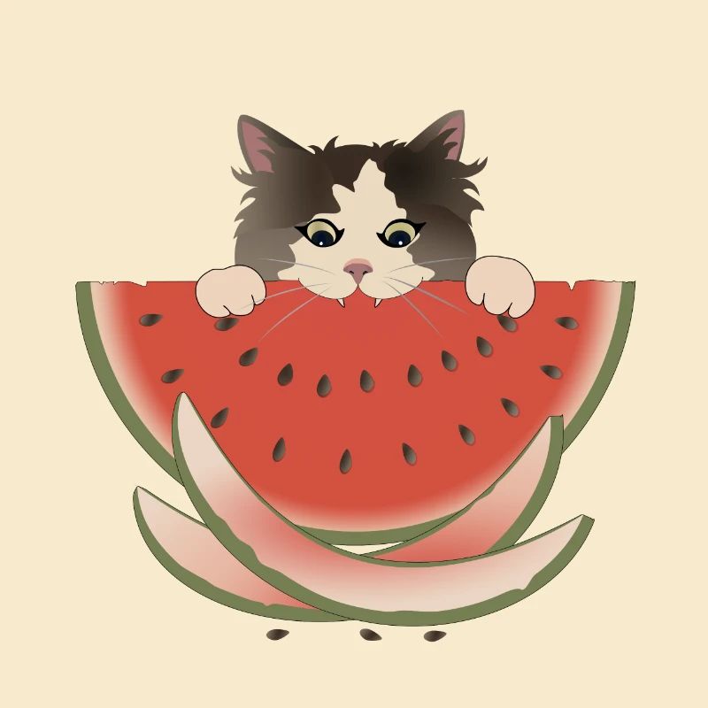 Wassermelone Delight Katze