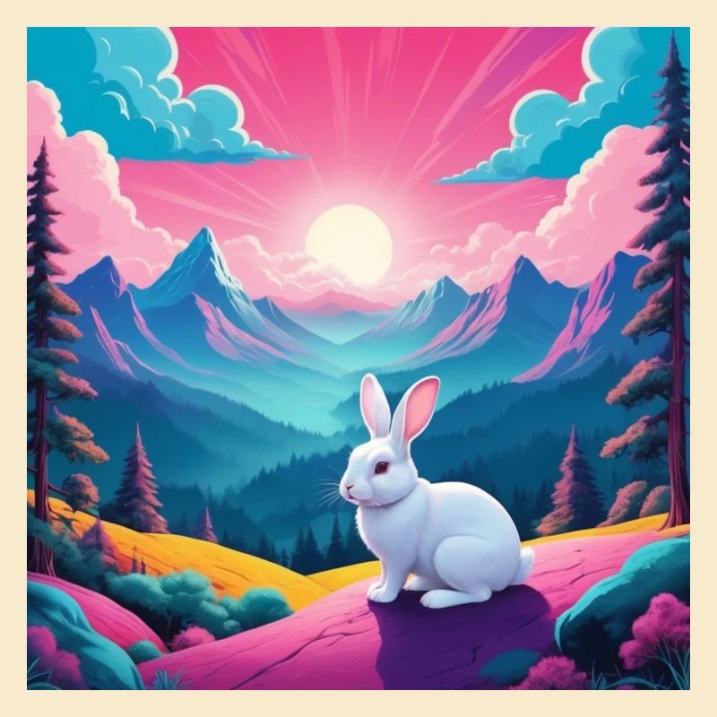 Lapin sur la montagne
