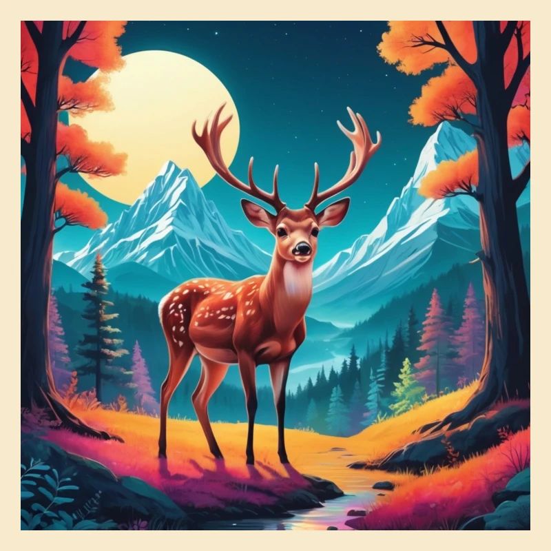 Deer in clearing