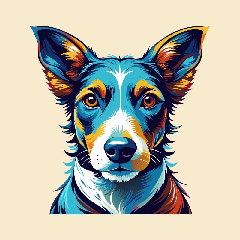 Smooth Fox Terrier Dog Breed Cartoon Kawaii