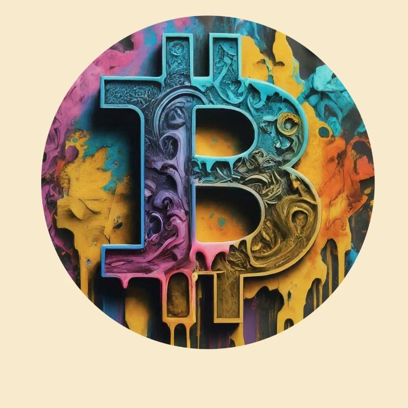 Bitcoin graffiti: Colorful and rebellious
