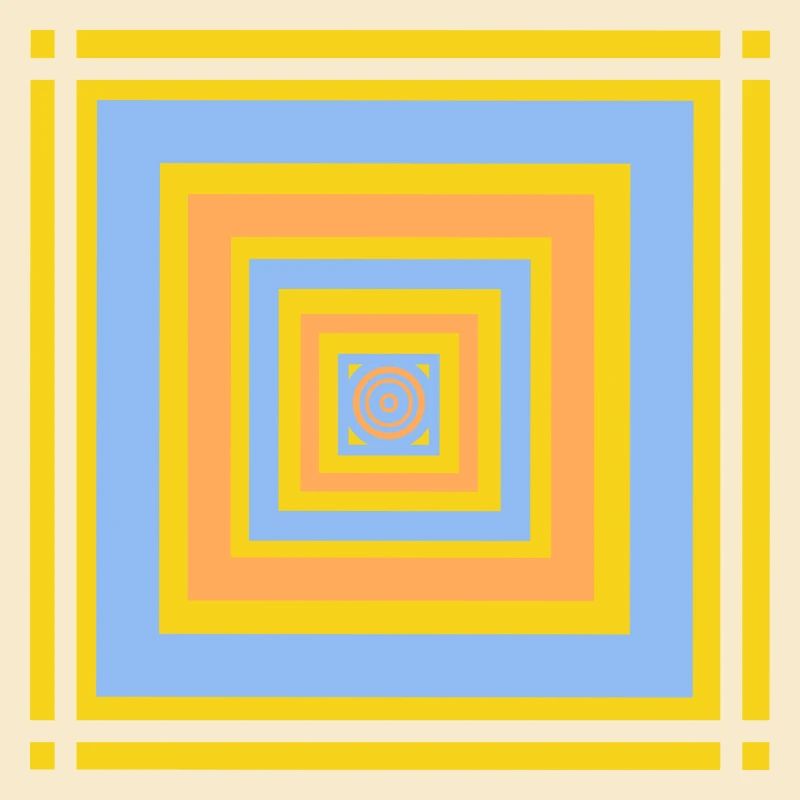 Motifs de jeu de couleurs géométriques