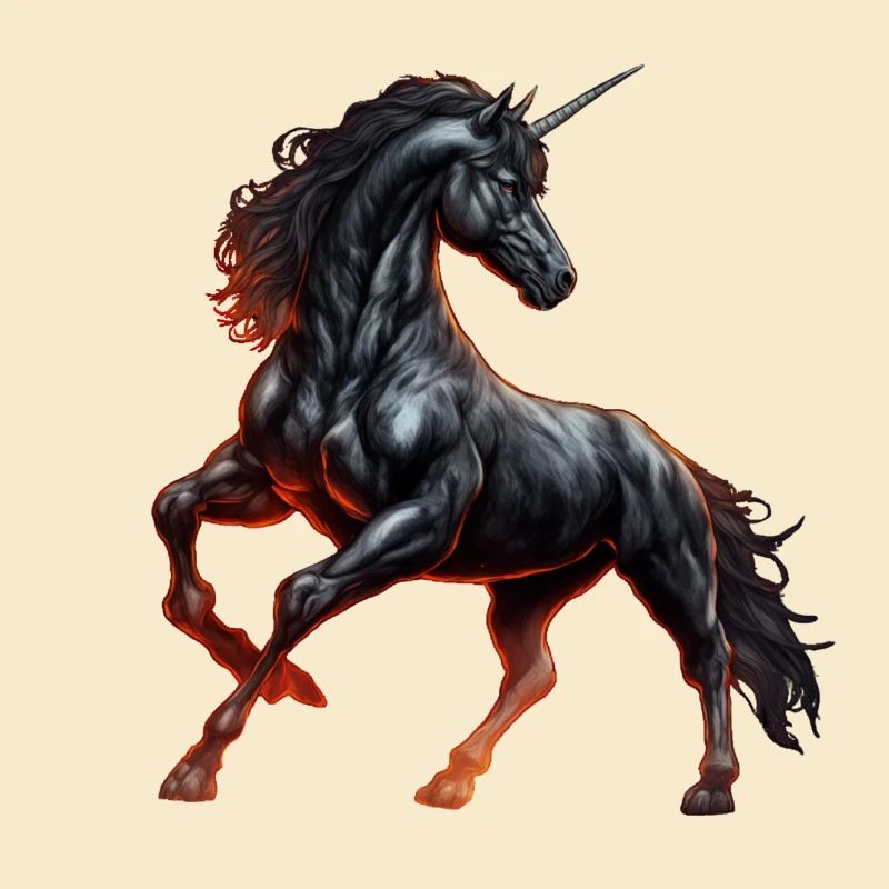 Das mächtige schwarze Einhorn