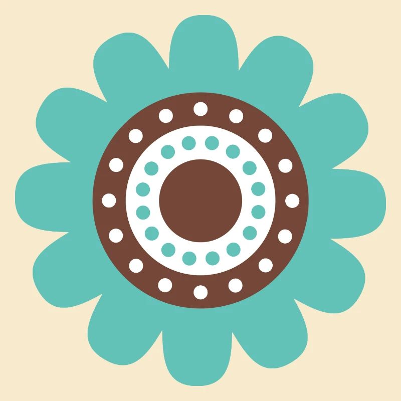 Cute Blue Daisy Flower