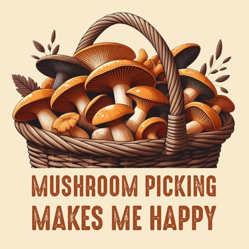 Mushroom picking makes me happy