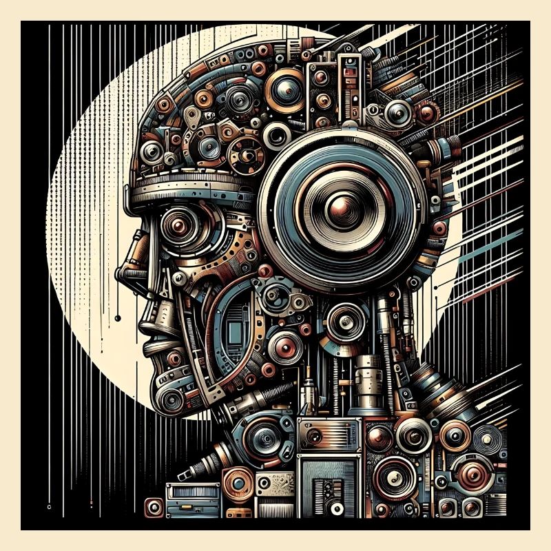 Analog soul AI robot Art