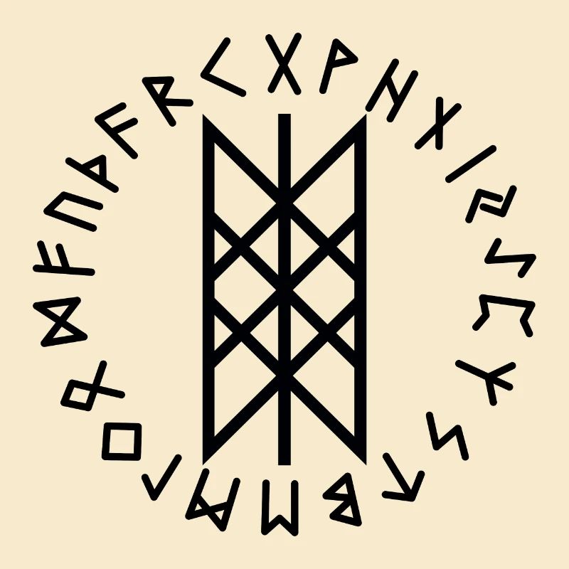 Wyrd-Runen schwarz