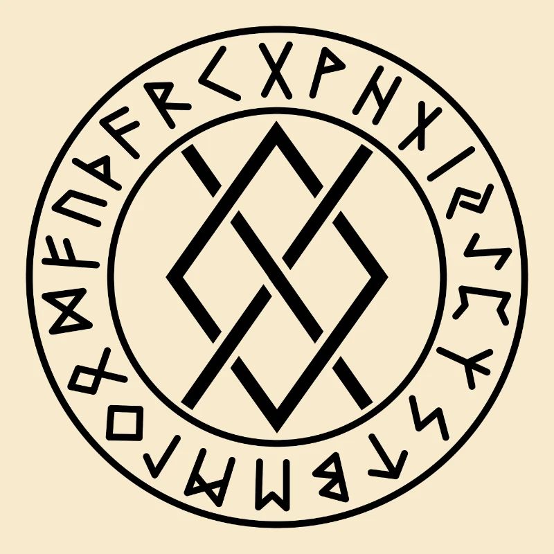 Runes cercles de Gungnir couleur noire