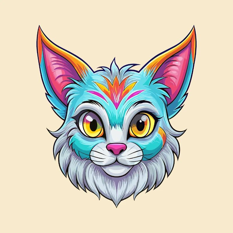 Pixie Bob Chat Race Dessin animé Kawaii Animal Pet