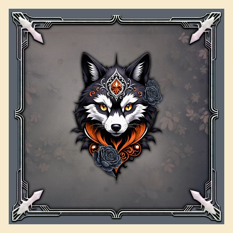 Majestueuse tête de loup,
