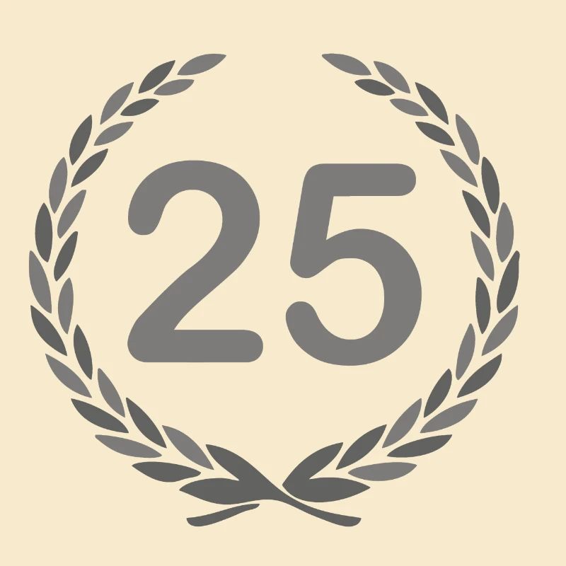 Couronne de laurier 25e anniversaire 25 ans ----------------
