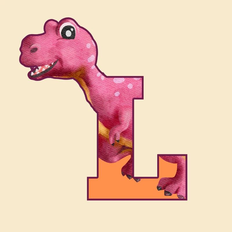 L - DINOSAUR, customizable