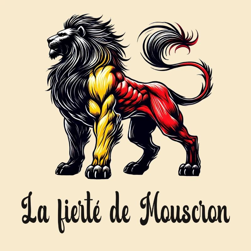 Mouscron lion flag design