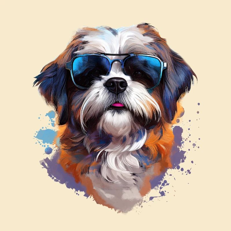 Shi Tsu with sunglasses