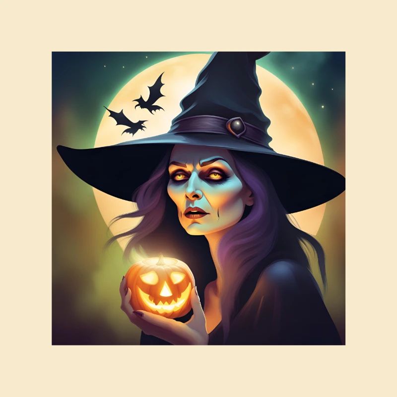 Halloween, Hexe, Kürbis