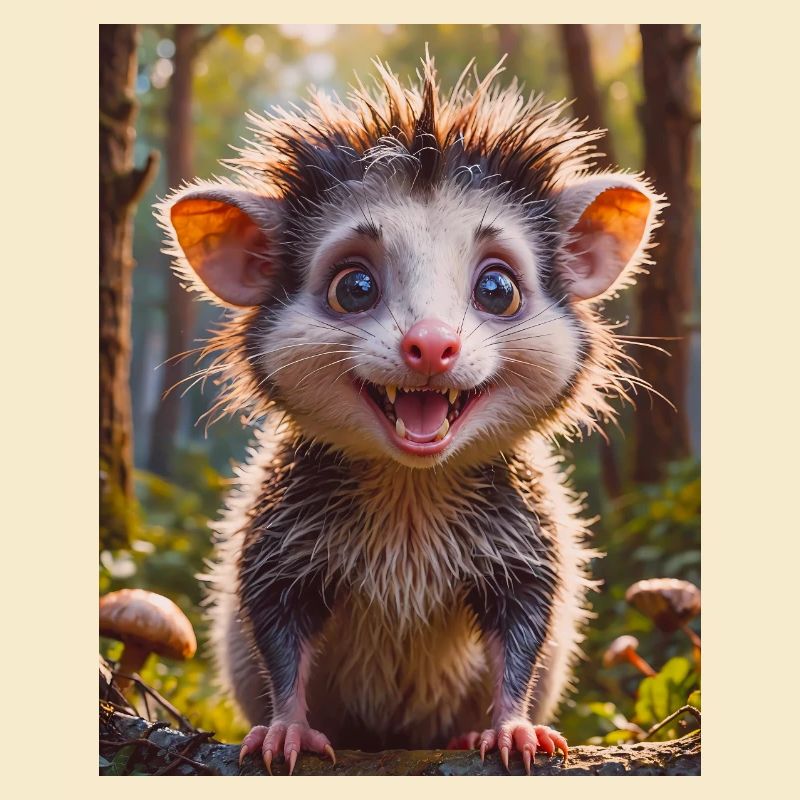 super cute Australian animal Down Under - opossum