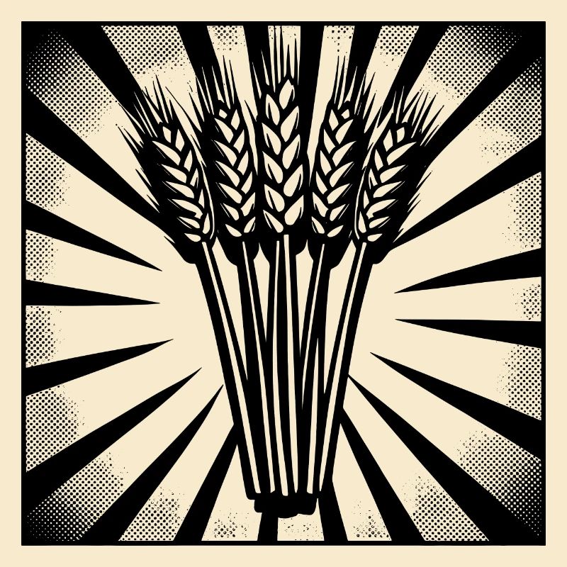 5 épis de blé Highlight Dark