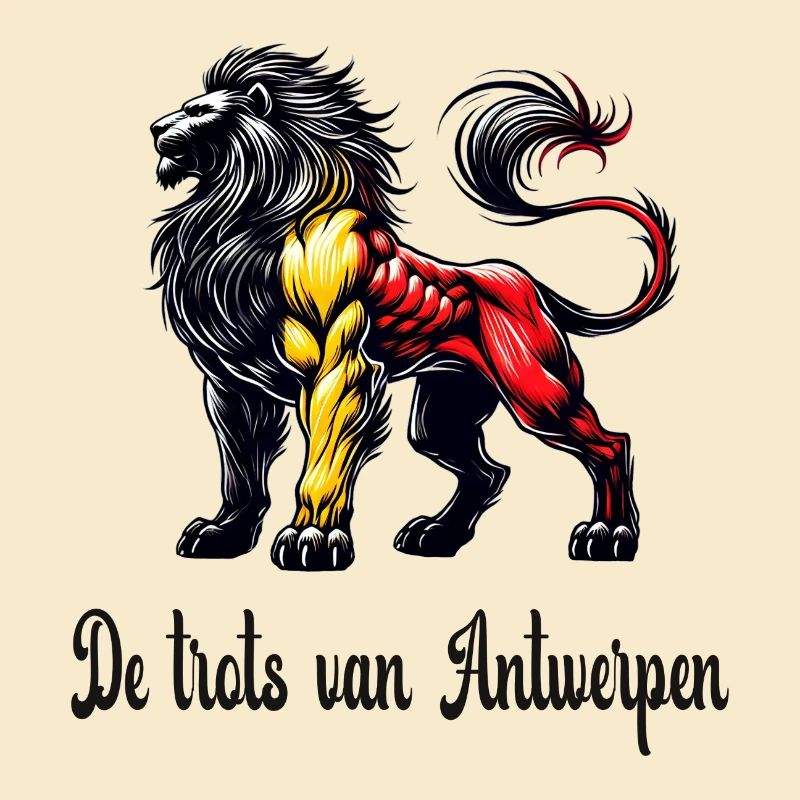 Design du drapeau lion d'Anvers