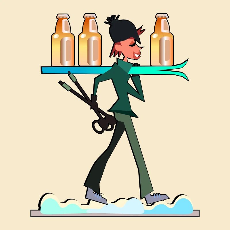 Après-ski skier - BEER