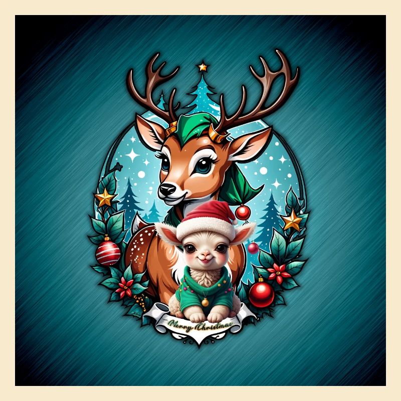 Illustration de Noël joyeuse et confortable