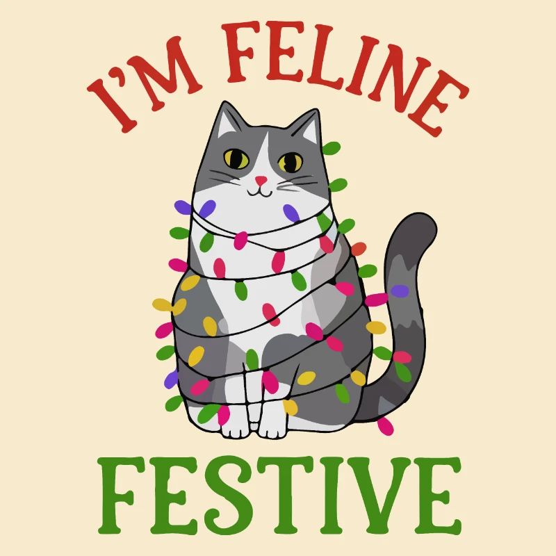 Feline Festive Light String Design