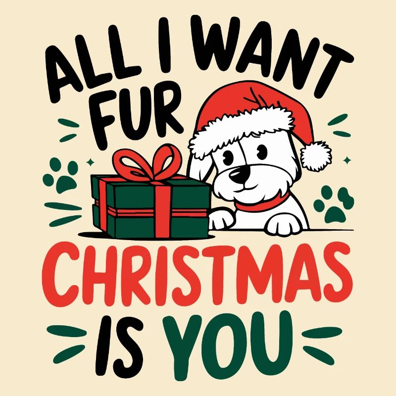 Conception de message de Noël de chiot festif