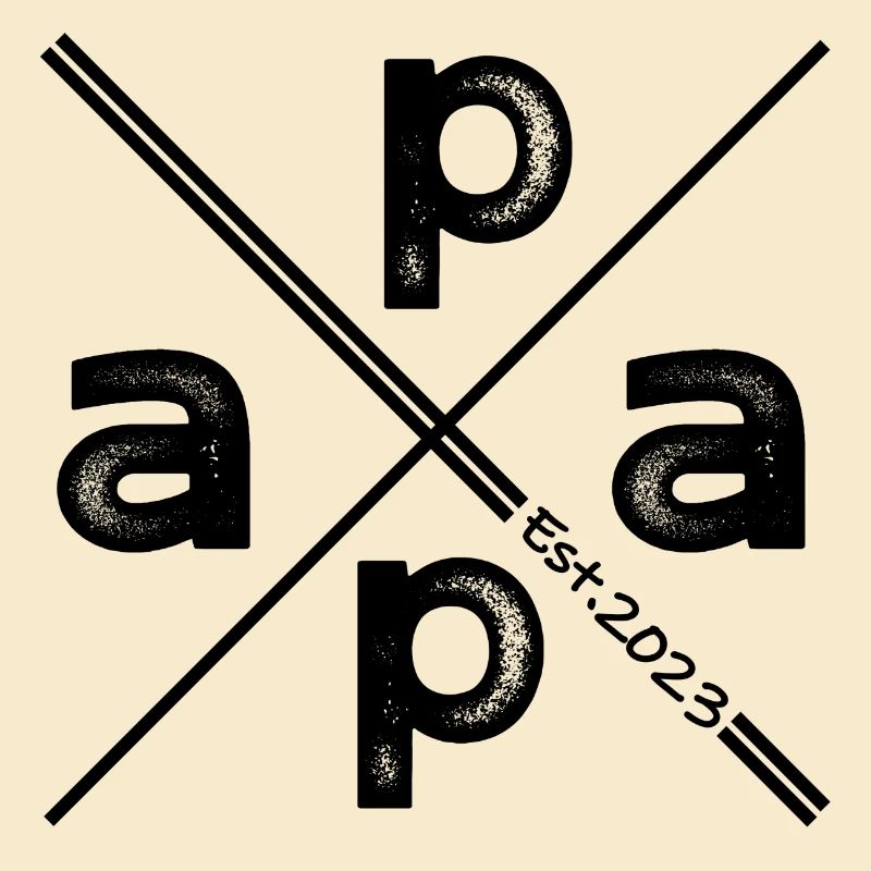 Papa Established 2023 – Vintage Geschenk Design