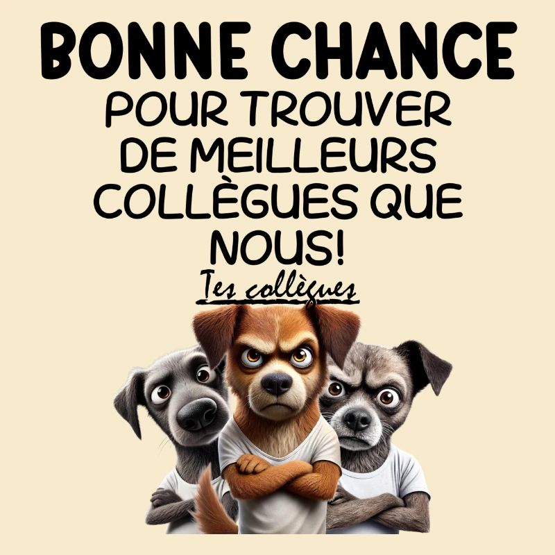 Trio de chiens mécontent cartoon