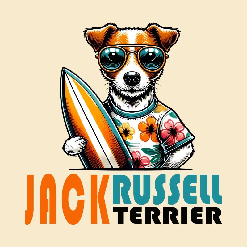 Design de surf Jack Russell Terrier