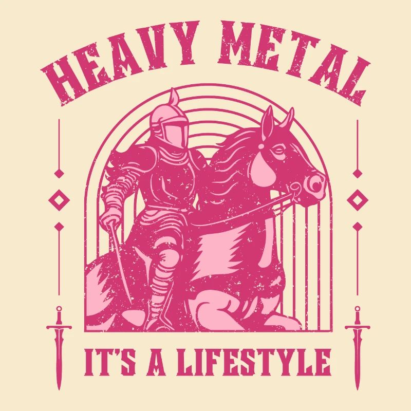 Heavy Metal – Ritter & Pferd Mittelalter-Design