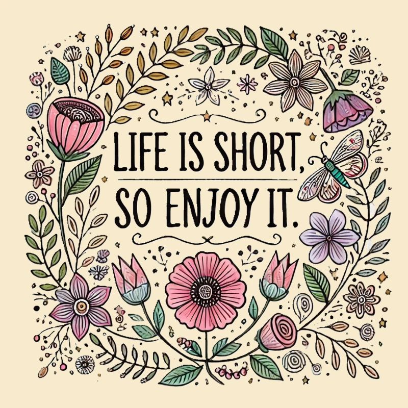 Life is short so enjoy it