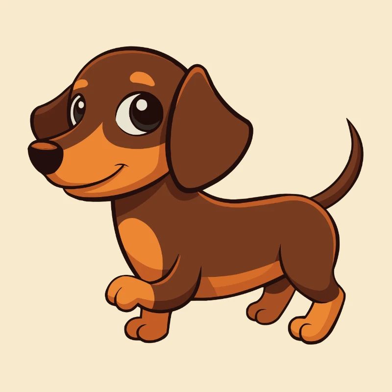 Dessin animé Teckel