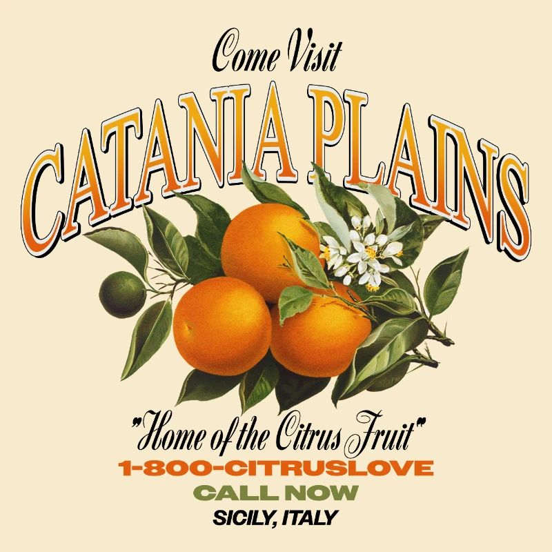 Plaines de Catane Design d’agrumes