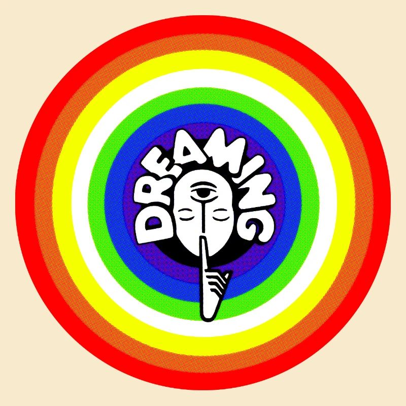 Psst! dreaming dreamer retro rainbow sleeping