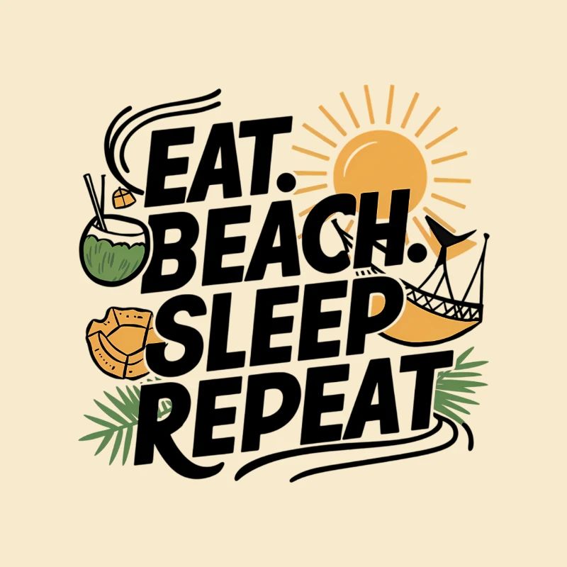 Manger dormir plage répéter