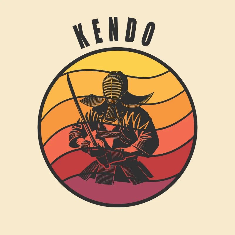 Style samouraï Kendo rétro