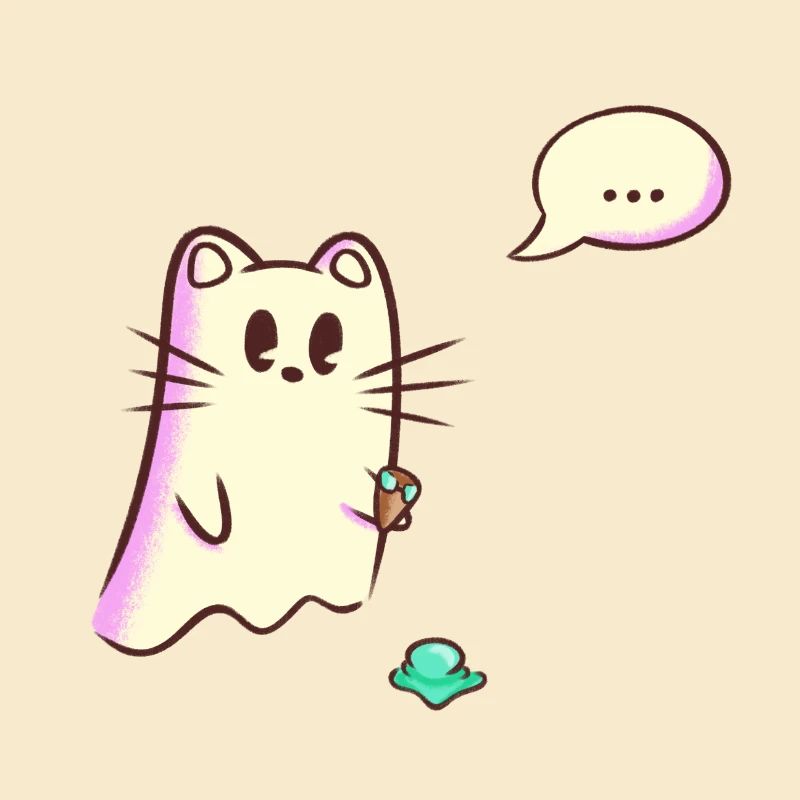 Ghost Cat laisse tomber de la glace - Oups