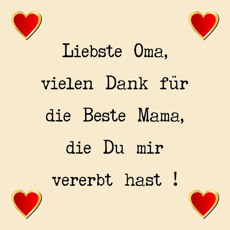 MUTTERTAG OMA MAMA PRÄGUNGEN