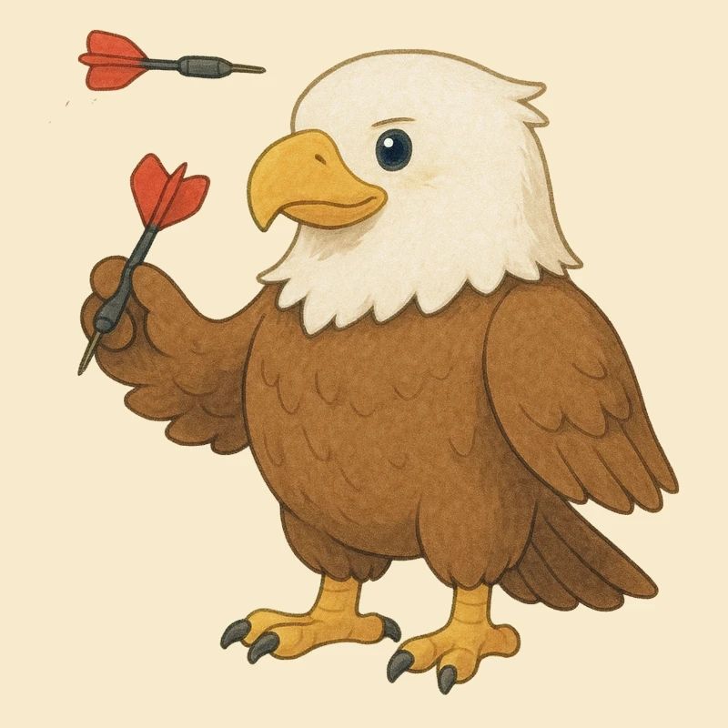 Eagle with darts