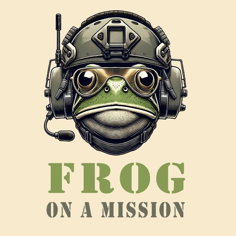 Military frog in action